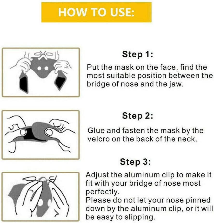 KASA Reusable Face Anti Pollution Dust Mouth Mask Cover Protective Unisex Masks