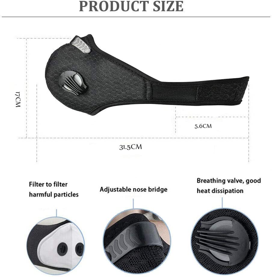 KASA Reusable Face Anti Pollution Dust Mouth Mask Cover Protective Unisex Masks