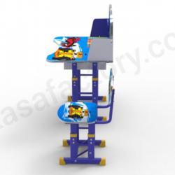 2 PCS Kids Table & Chairs Set Children Activity Play Study Desk Work Learning