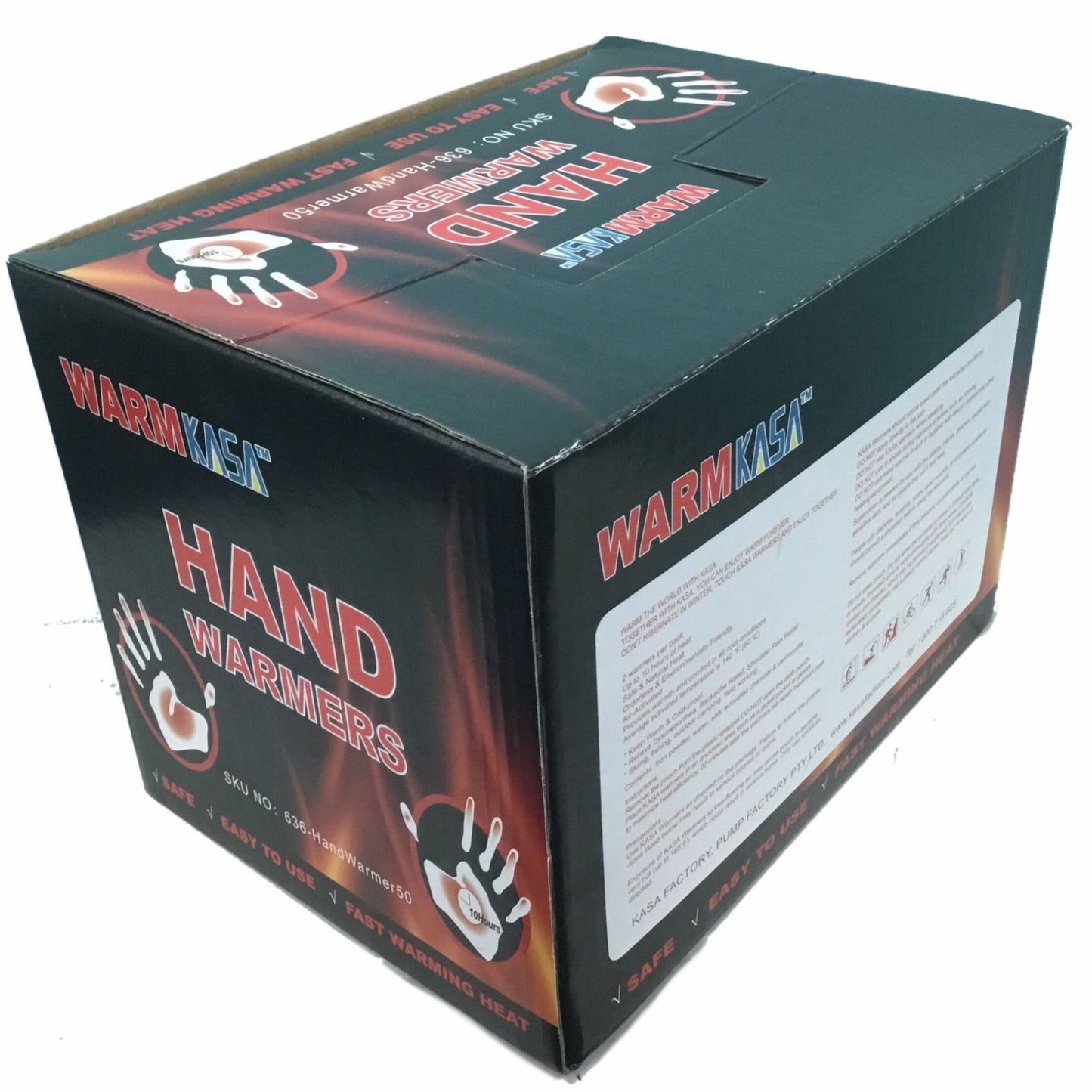 10 Pairs 20 KASA Hand Warmers Pack | 10 Hrs | Safe| Natural | Odorless Warmer Natural Comfort Home Heater Snow Ski
