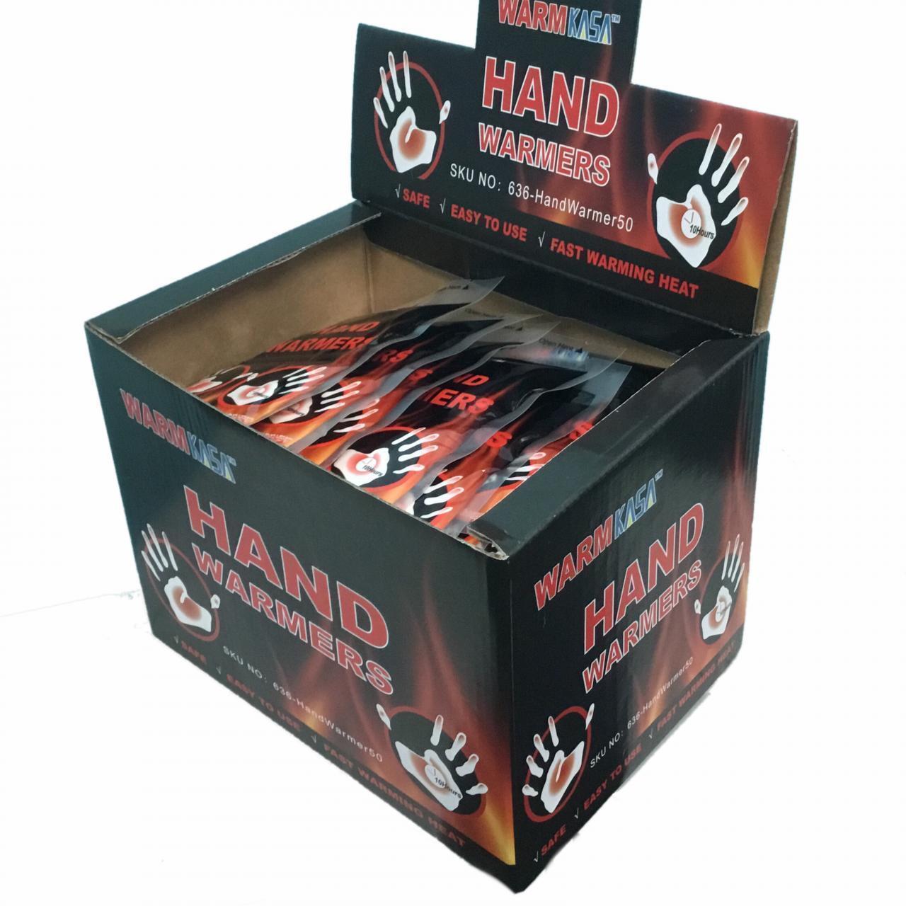 25 Pairs 50 KASA Hand Warmers Pack | 10 Hrs | Safe| Natural | Odorless Warmer