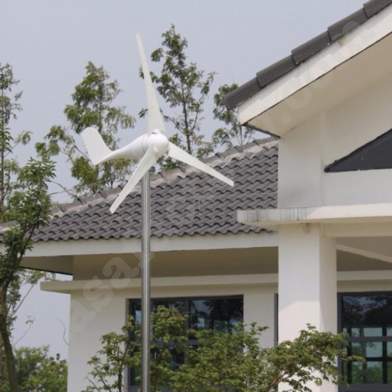 300W 12V Wind Turbine Generator 3 Blade - Digital Hybrid Wind/Solar Controller