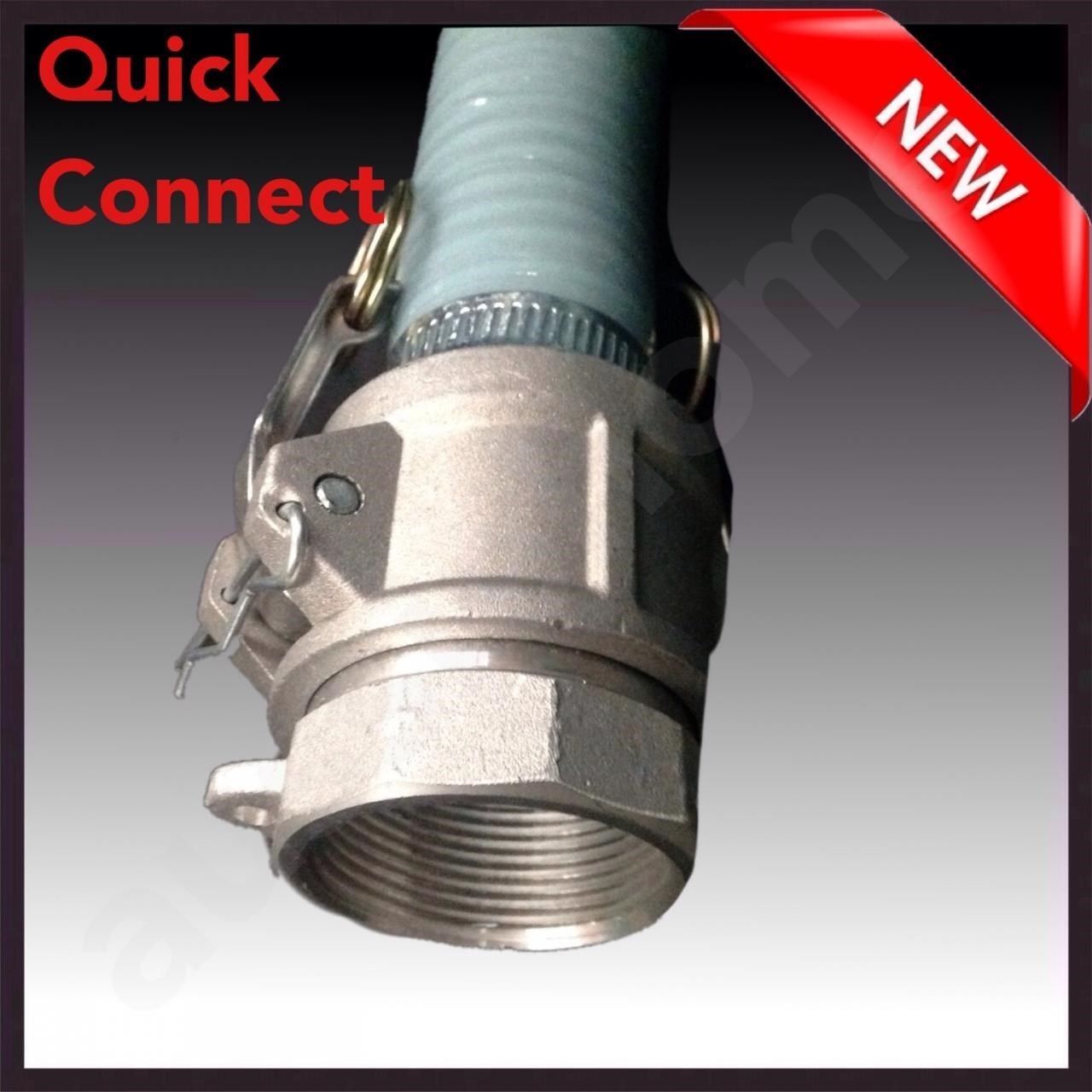 NEW 10m 1.5" GENUINE KASA FIRE SUCTION WATER HOSE with CAM LOCK BRASS FOOT VALVE