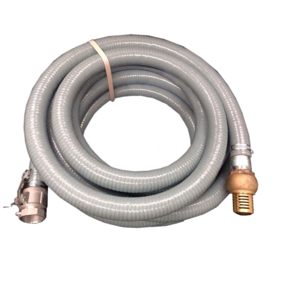 KASA Genuine Fire Suction Water 10m Log 2.0" Hose with Cam Lock Brass Foot Valve