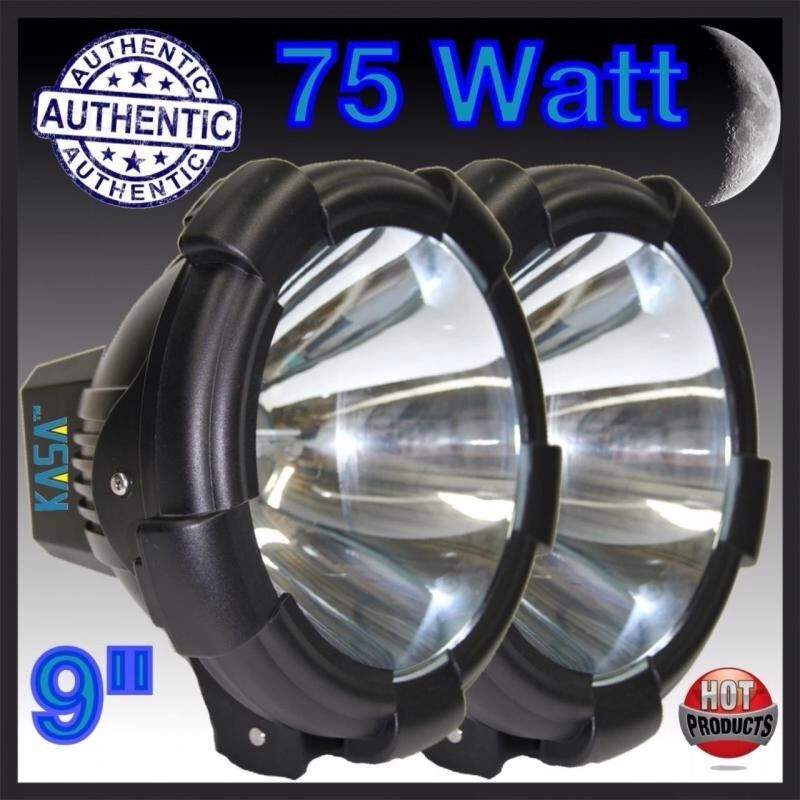 Kasa 75 Watt Spot Lights 2x9wd Tractor Series Xenon Hid 12v Ac Driving