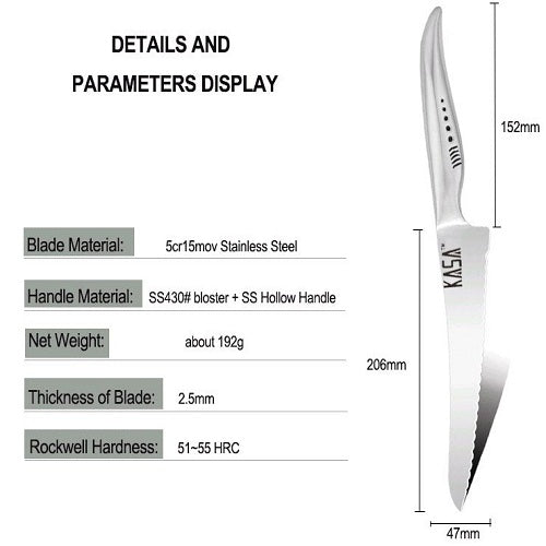 Kitchen Steak Bread Knife Stainless Steel Knives