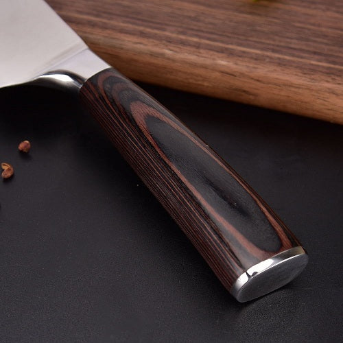 KASA Ergonomic Chef Knife Stainless Steel with Pakkawood Handle 8inch