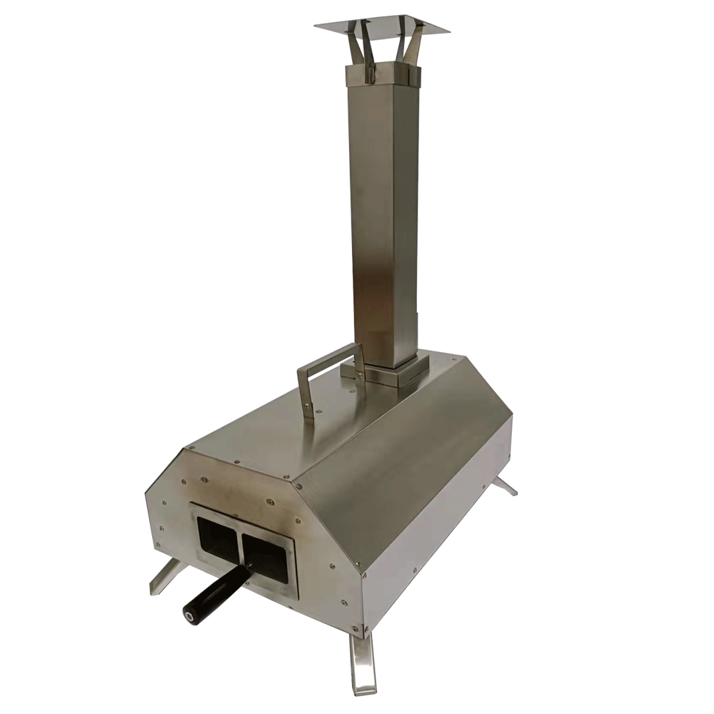 New KASA Outdoor Pizza Oven Portable BBQ Grill Wood Fired Camping Fishing Trips Stainless Steel…