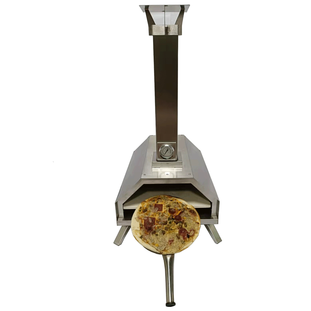 New KASA Outdoor Pizza Oven Portable BBQ Grill Wood Fired Camping Fishing Trips Stainless Steel…