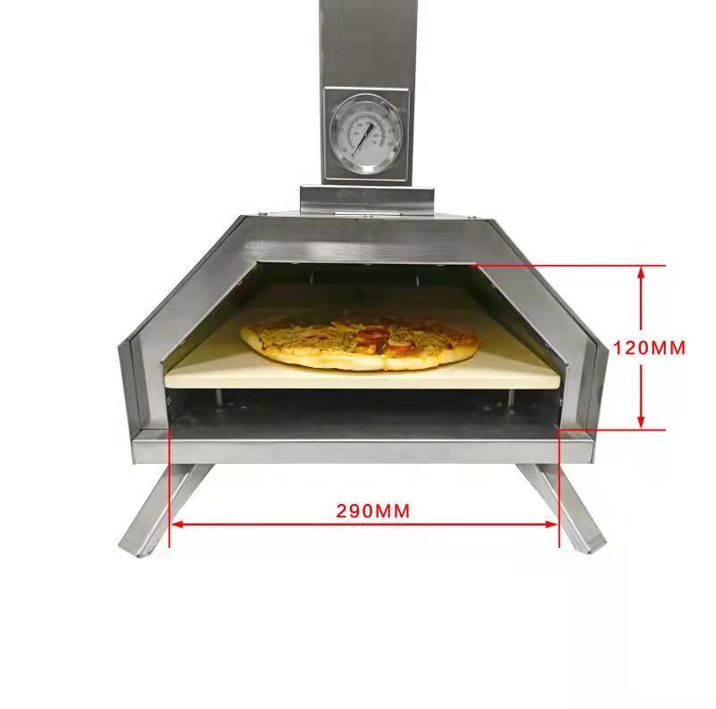 New KASA Outdoor Pizza Oven Portable BBQ Grill Wood Fired Camping Fishing Trips Stainless Steel…
