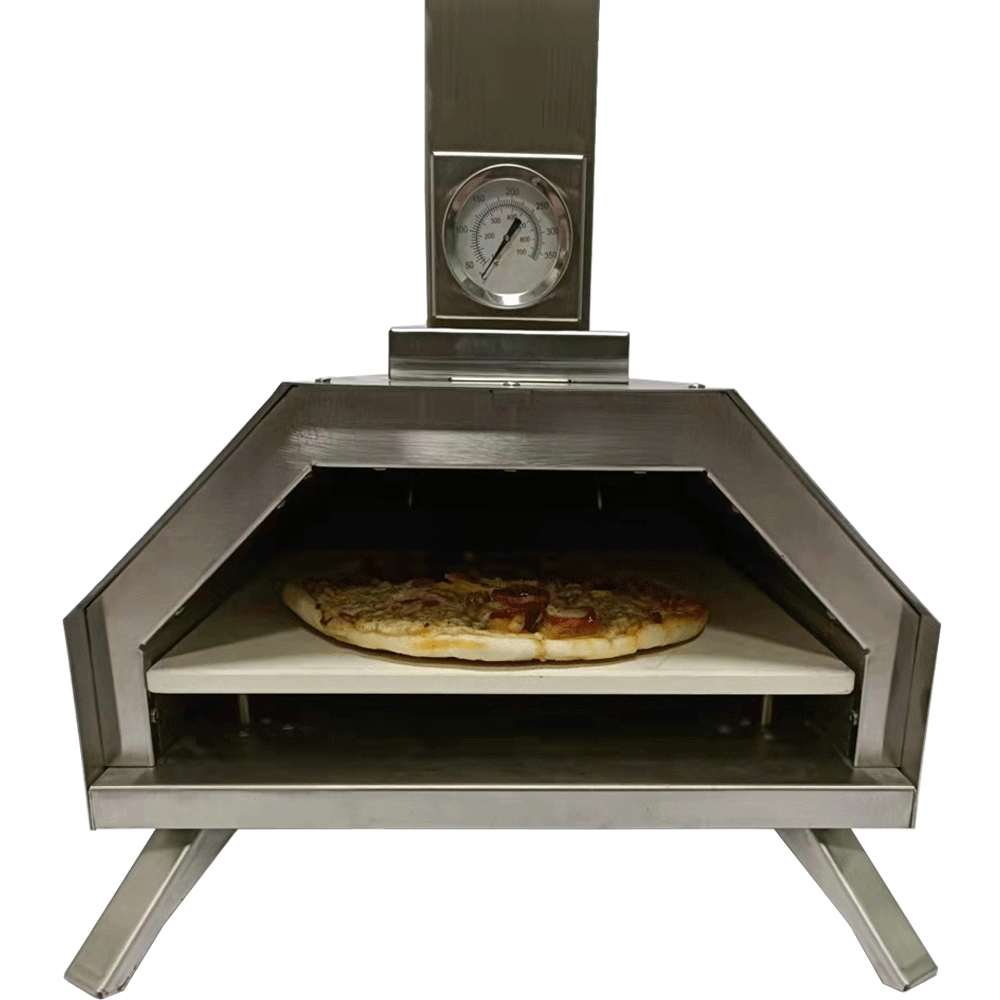 New KASA Outdoor Pizza Oven Portable BBQ Grill Wood Fired Camping Fishing Trips Stainless Steel…