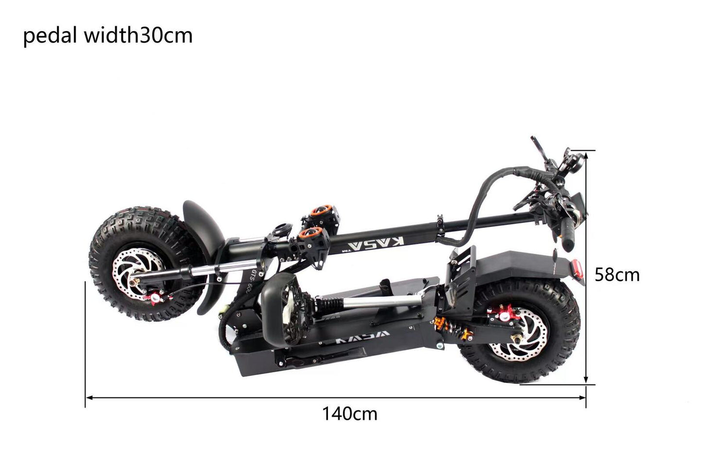 KASA GTS6000R Electric Scooter 6000W Motor 14inch Off Road Tyre Foldable E-Scooter