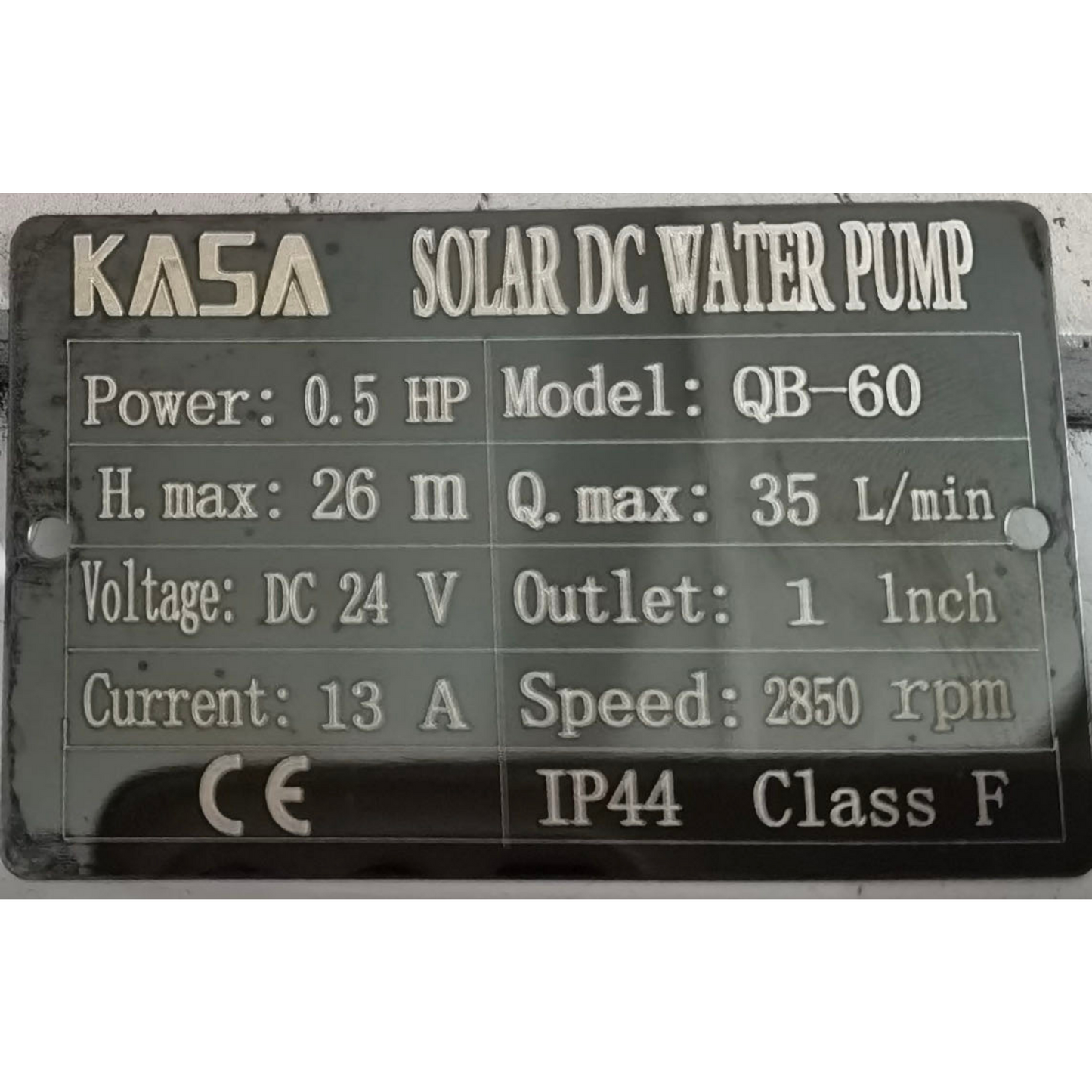 Kasa 24v DC Solar Pressure Water Pump Copper Motor Double Impeller 370W fully variable speed