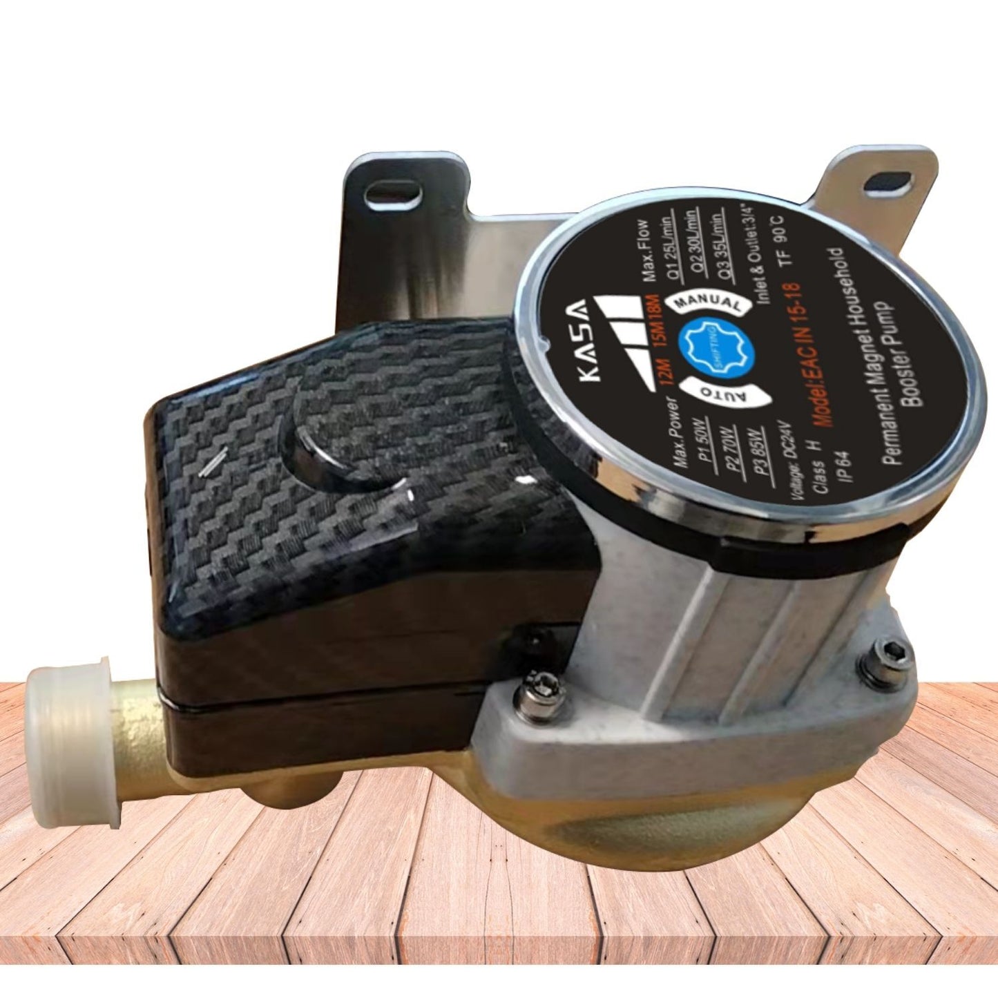Kasa Water Booster House Pump Solar 24V DC High-Pressure Variable 3 Speed Heater Shower Automatic