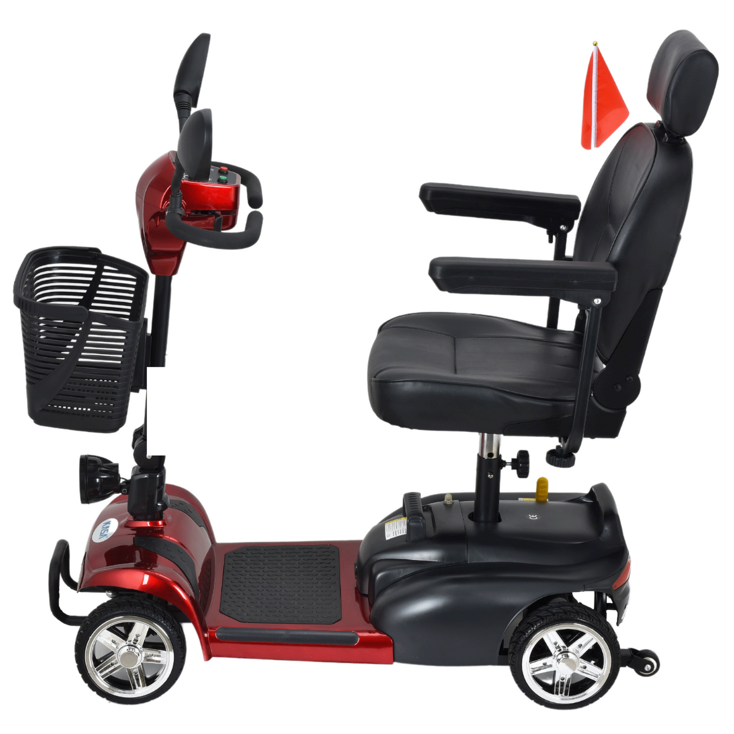KASA Electric Mobility Scooter Portable 24V 12AH 250W Battery 8 Inch Tyres Elderly Aid Smart E-Scooter