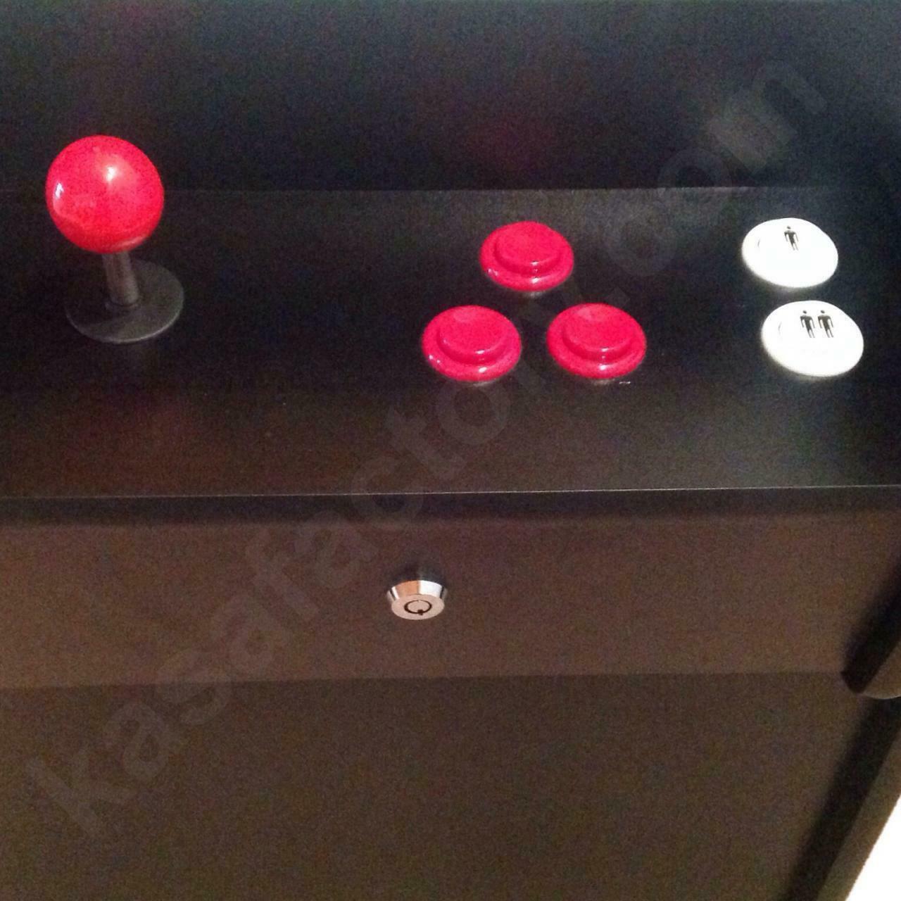 Tabletop Cocktail Arcade Machine Samsung Display 412 Games With 2 Luxury Stools