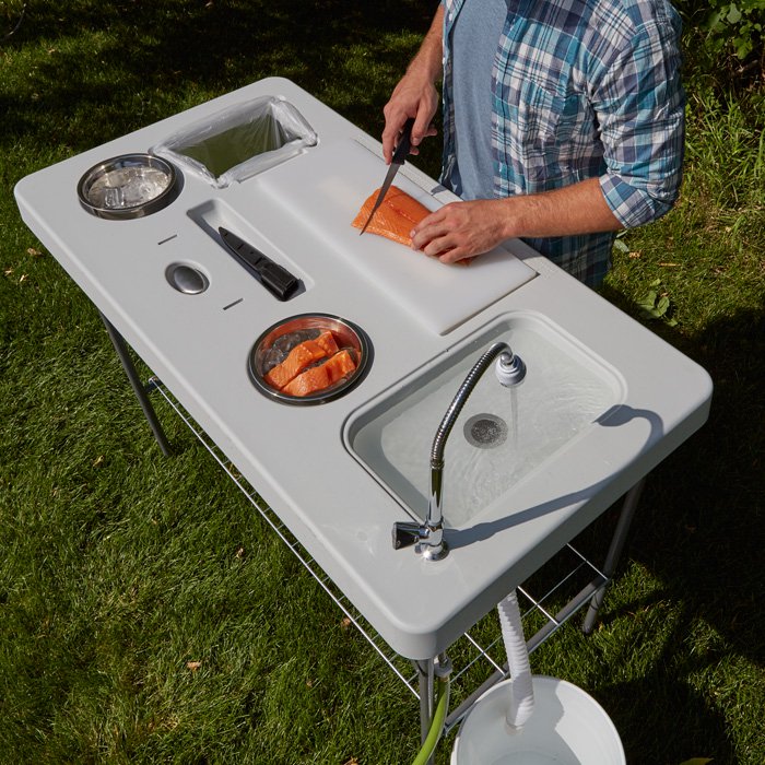 Outdoor Fishing Cooking Fillet Table Portable Camping Picnic Folding Table
