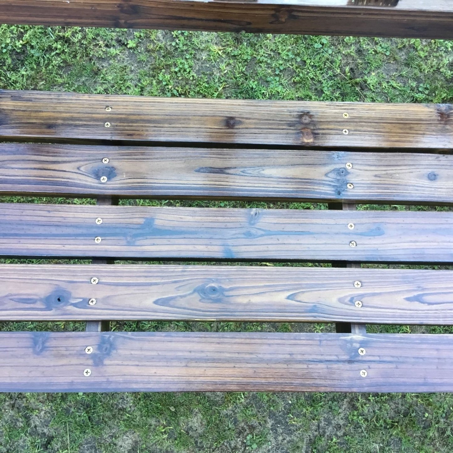 Outdoor Wooden Garden Bench Seat Wagon Wheel Chair