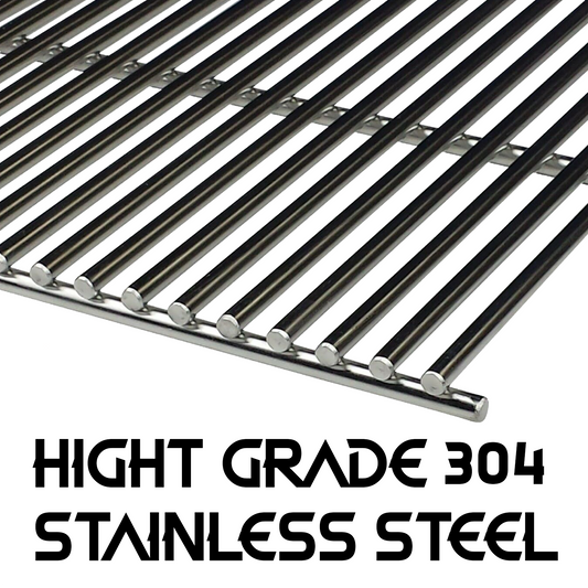 Stainless Steel BBQ Grill Grille Plate Barbecue Solid 8mm Bars 39 X 48 cm