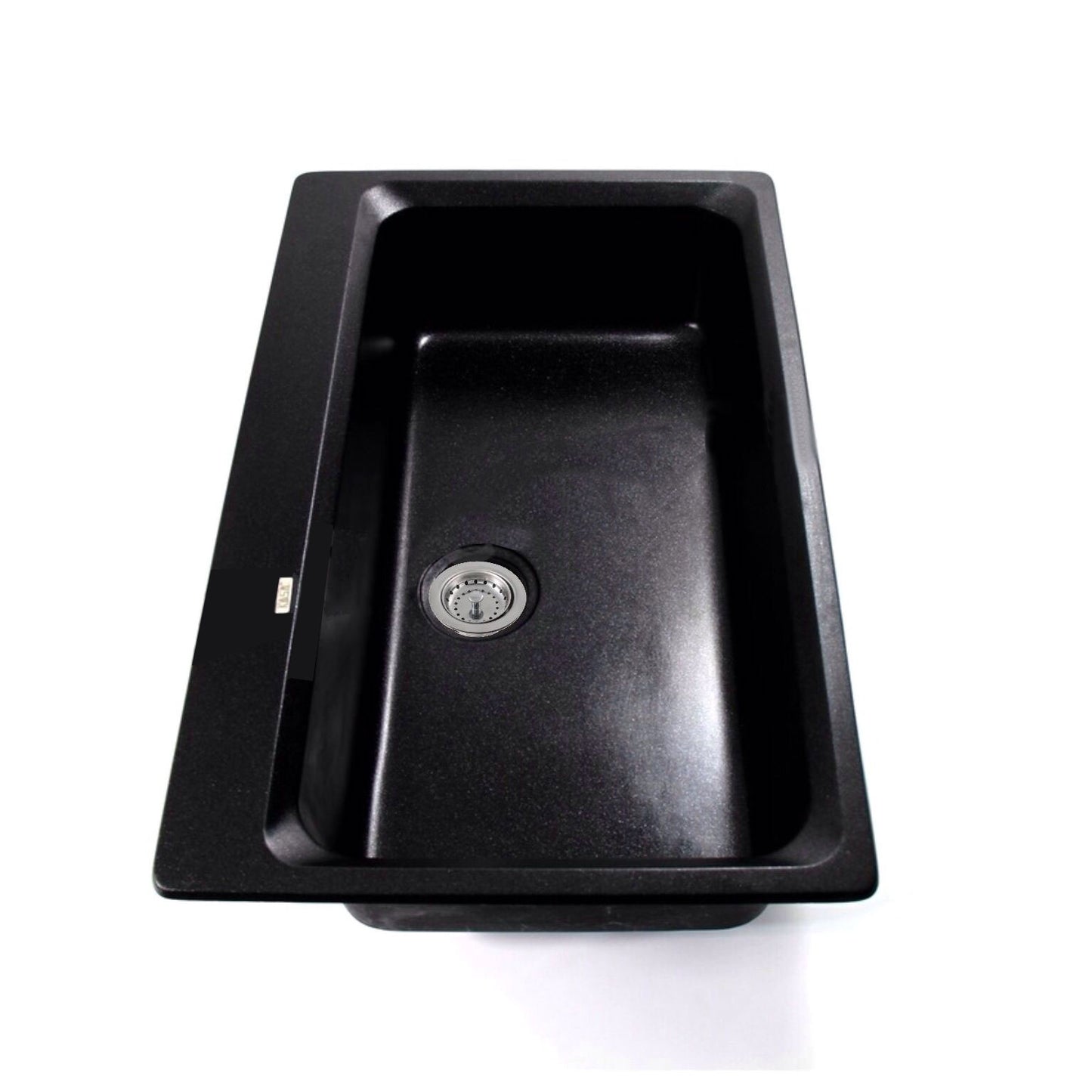 KASA Undermount Laundry Kitchen Sink Single Bowl Black 800 X 500mm