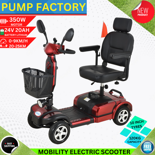 KASA Electric Mobility Scooter Portable 24V 20AH 350W Lithium Battery 10 Inch Tyres Elderly Aid Smart E-Scooter