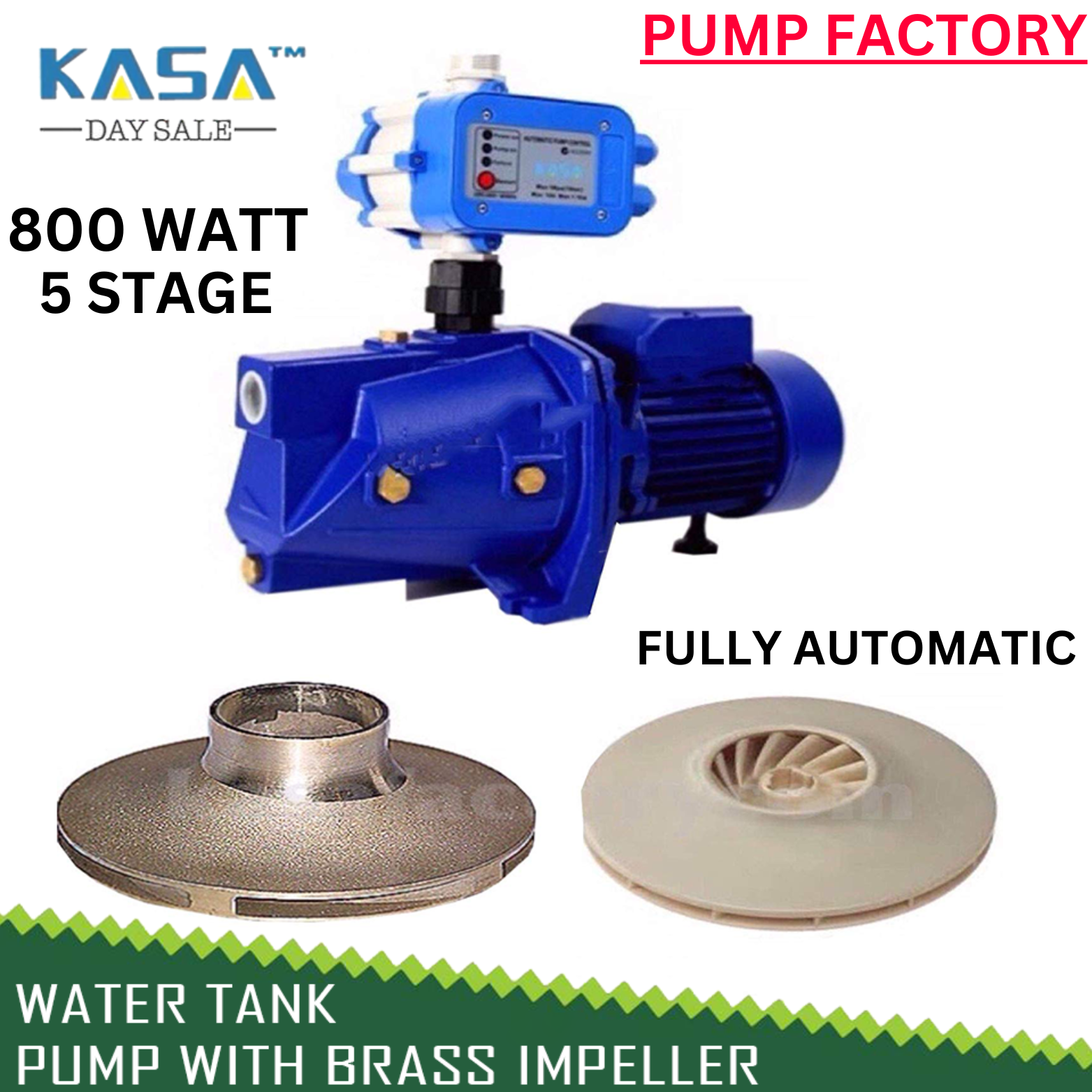 KASA Automatic High Constant Rain Water Tank Pump for Garden irrigatio