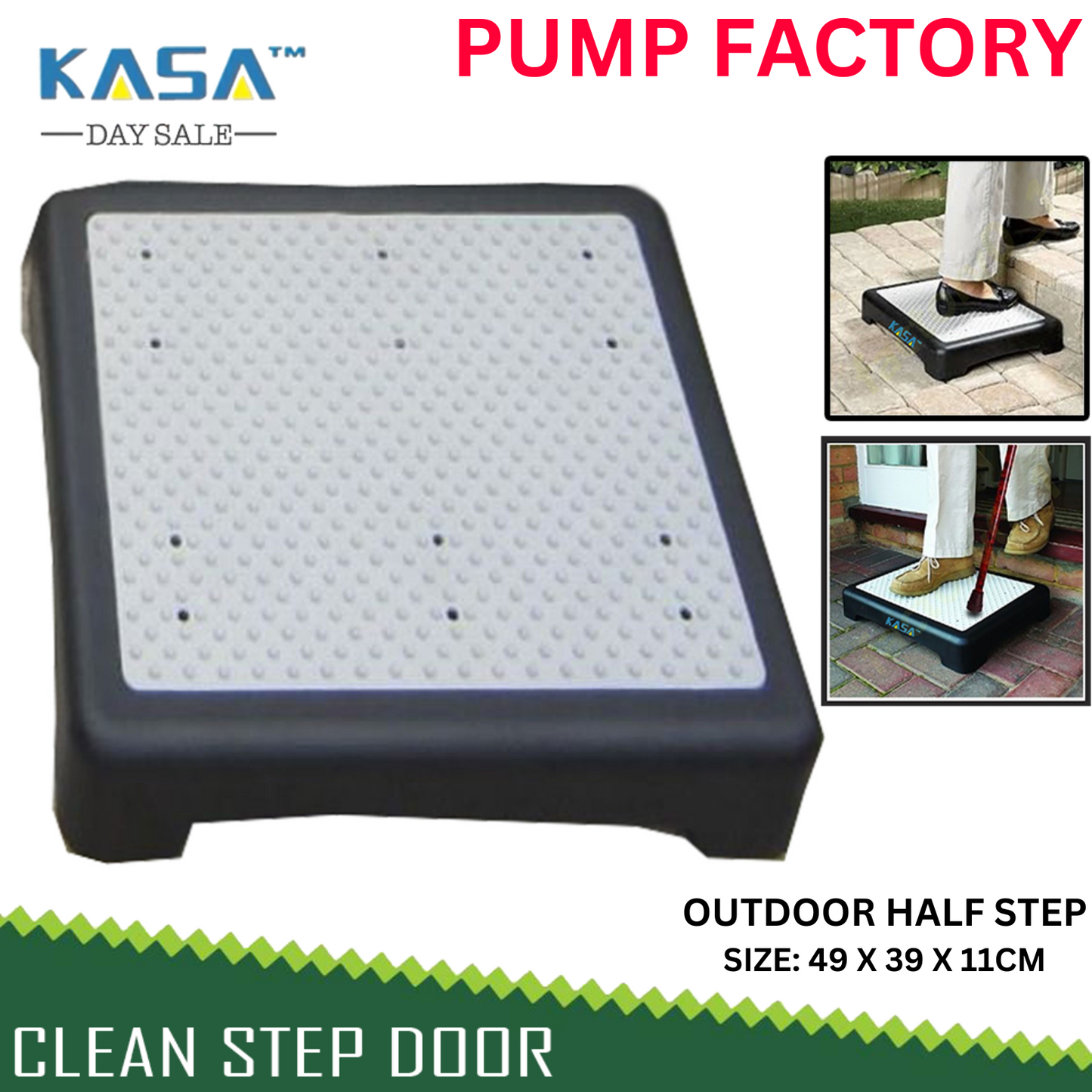 KASA NEW Portable Paramedics Anti Slip Disability Step Bath Step Doormat Elderly Disability Portable Safety Aid Outdoor Indoor