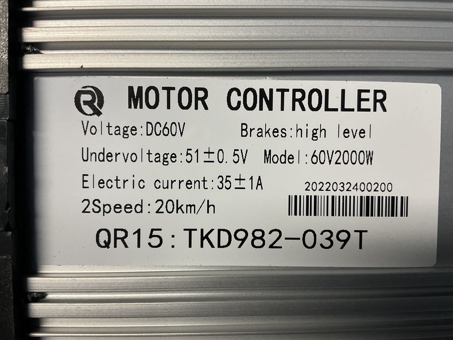 60v 2000w Motor Controller DC60V For KASA 2000W Electric Scooter S2000R
