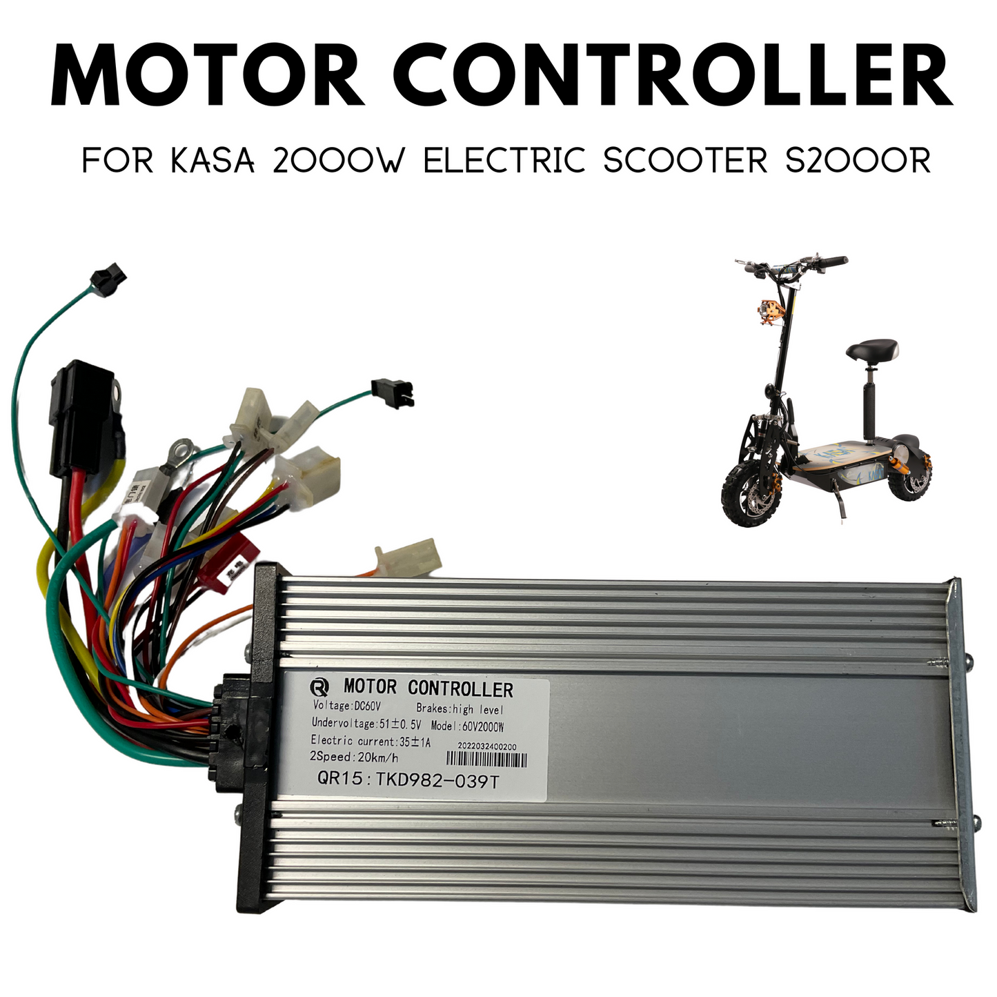 60v 2000w Motor Controller DC60V For KASA 2000W Electric Scooter S2000R
