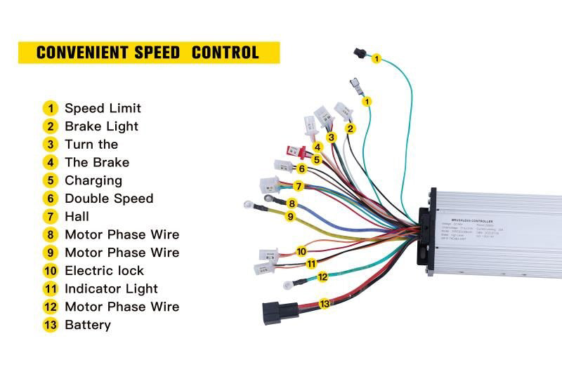 60v 2000w Motor Controller DC60V For KASA 2000W Electric Scooter S2000R