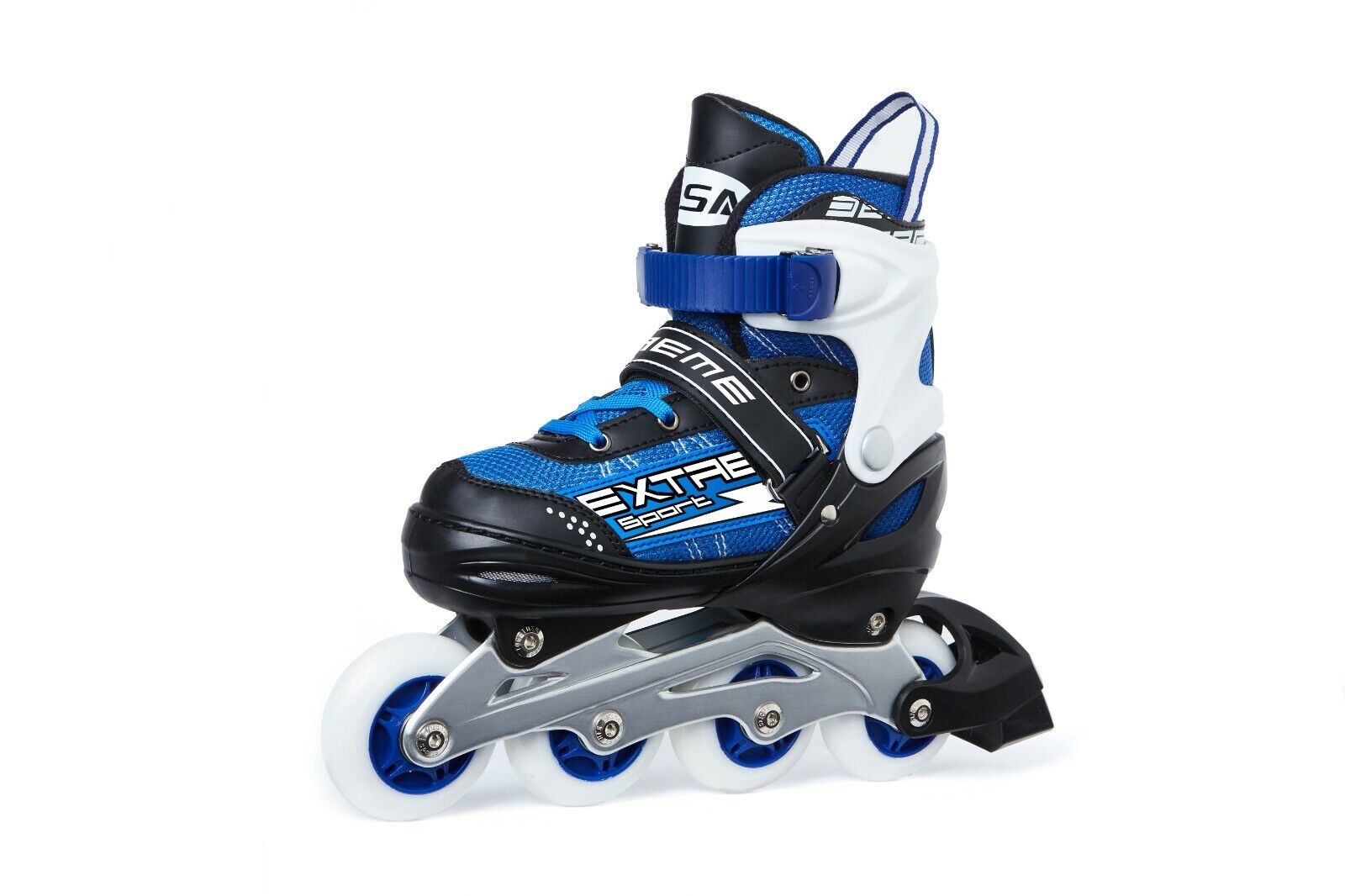 Inline Skate Roller Blades Adjustable Skating Shoes Blue L(EU 37