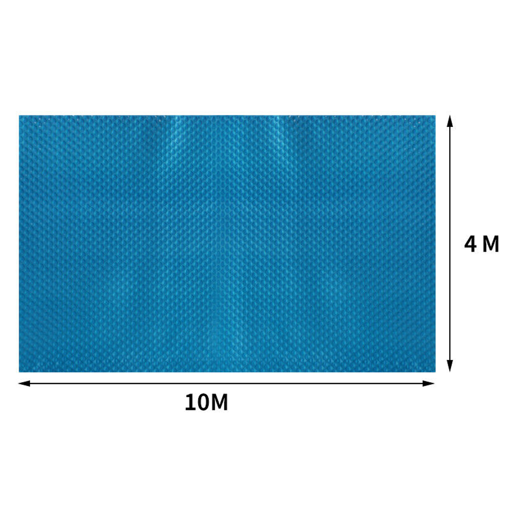Swimming Pool Cover Solar Blanket Silver Blue 400 Micron 10 X 4M