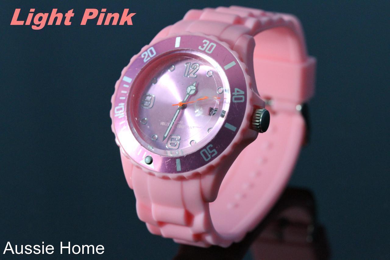 Kasa Colorful Unisex Ladies Mens Childrens Ice Cool Color Wrist Watch Silicone