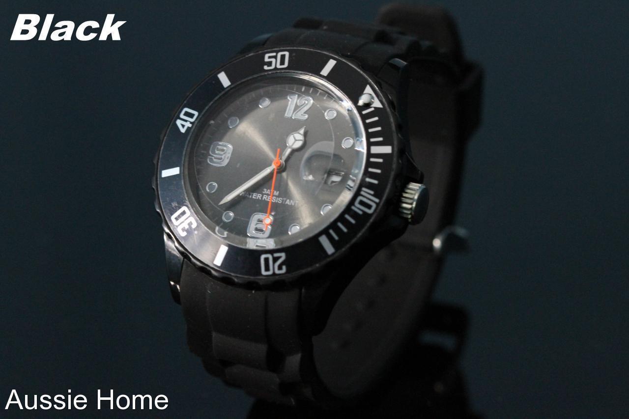 Kasa Colorful Unisex Ladies Mens Childrens Ice Cool Color Wrist Watch Silicone