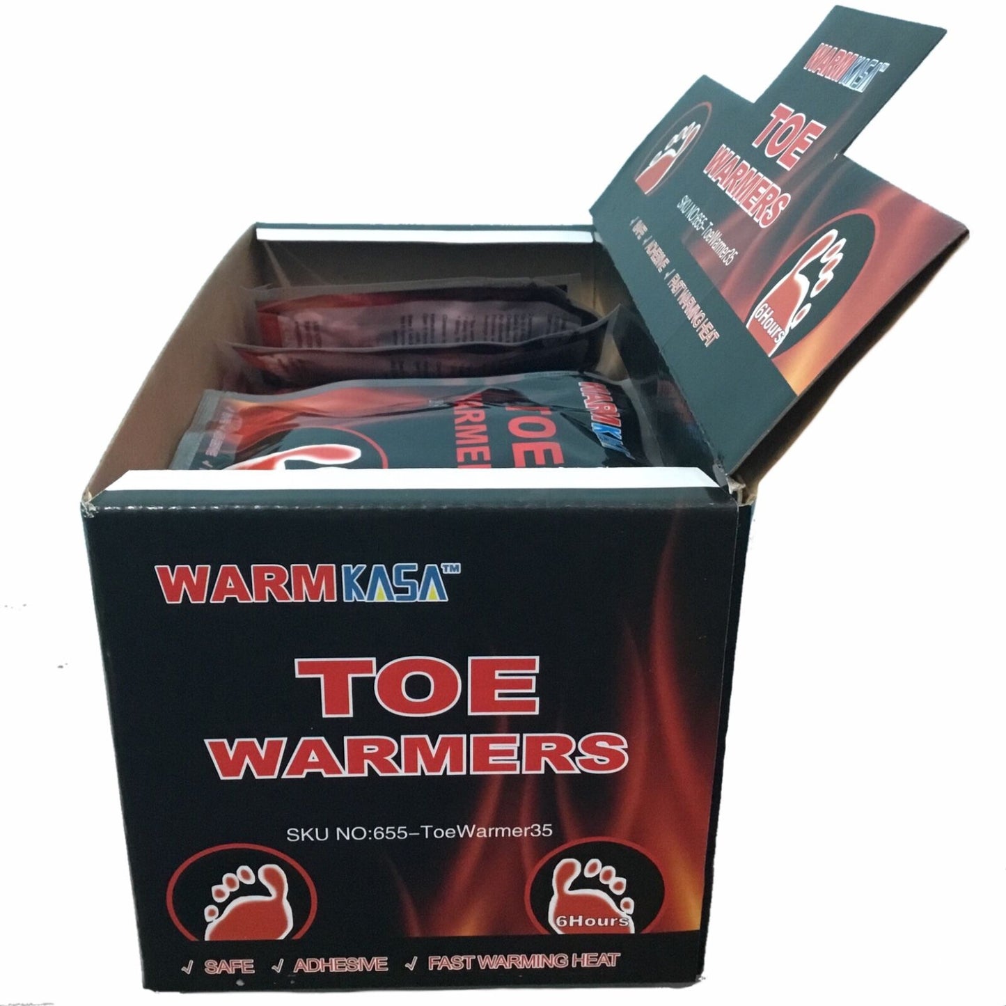 70 SINGLES 35 PAIRS Hot TOE WARMERS Pack Feet Foot Sole Warmer