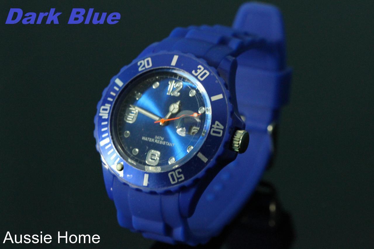 Kasa Colorful Unisex Ladies Mens Childrens Ice Cool Color Wrist Watch Silicone