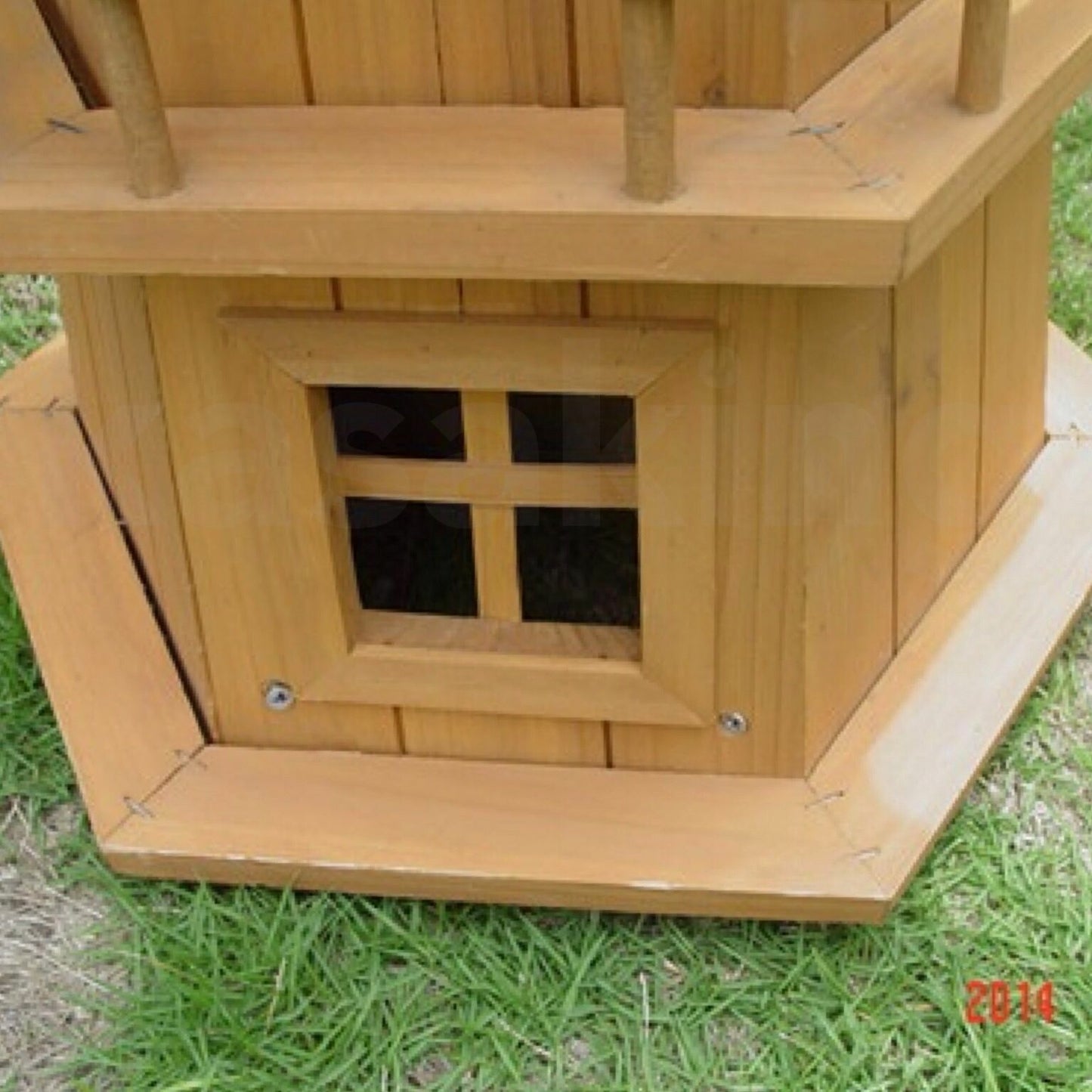 NEW 90CM WOODEN WINDMILL GARDEN ORNAMENT PLANT HOLDER OUTDOOR STATUE BIRD HOUSE!