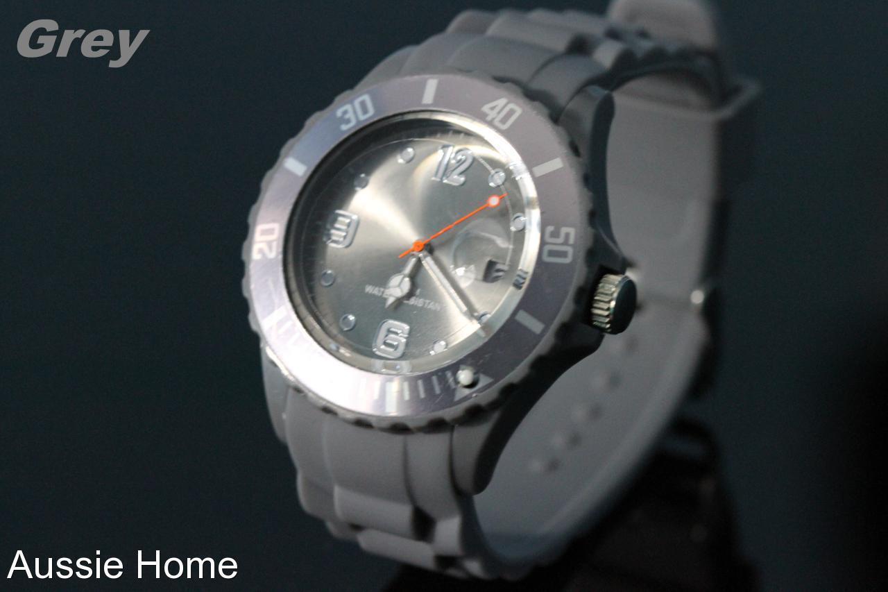 Kasa Colorful Unisex Ladies Mens Childrens Ice Cool Color Wrist Watch Silicone