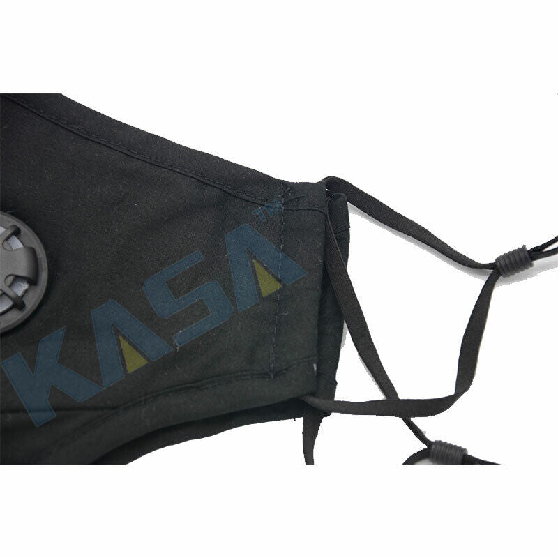KASA Reusable Face Mask Washable Anti Air Pollution cotton Fabric with 2 Free Filters 1X Activated Carbon Filter Anti Dust Earloop Mask Breathable Cotton