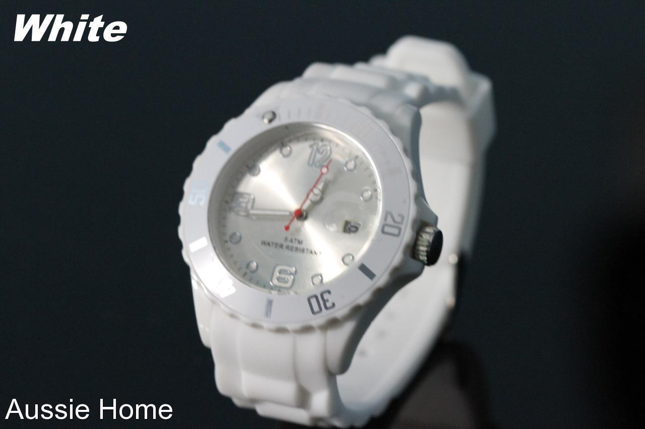 Kasa Colorful Unisex Ladies Mens Childrens Ice Cool Color Wrist Watch Silicone