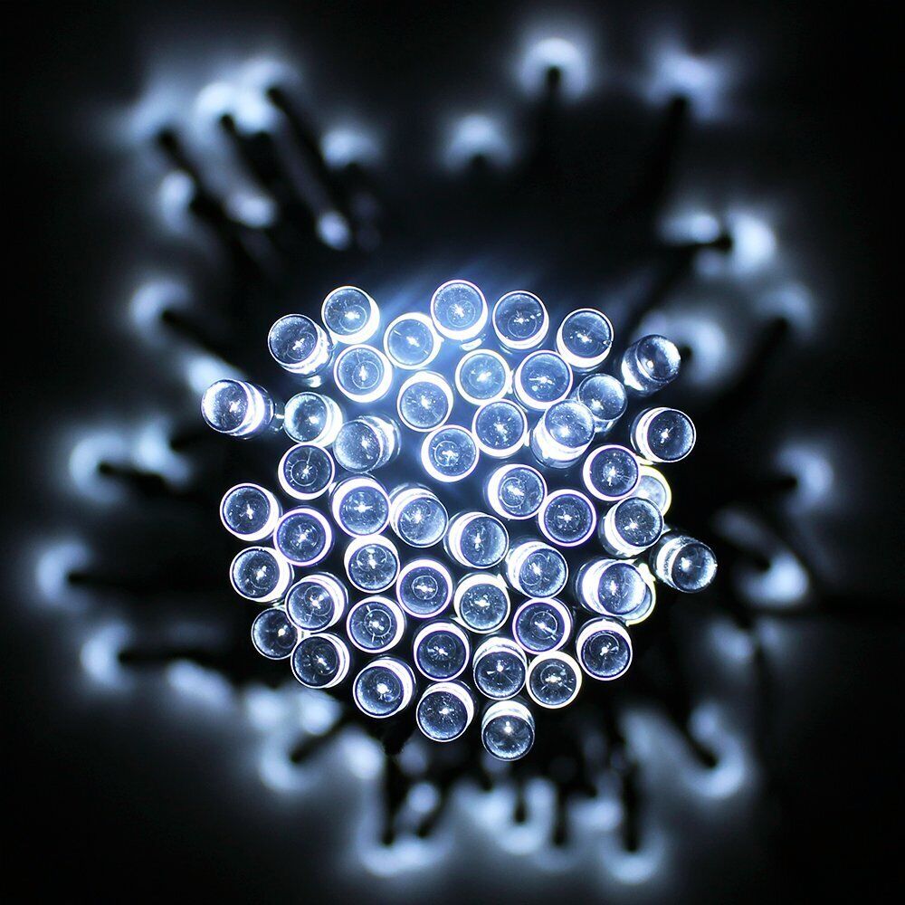 KASA Solar Fairy Lights Party Home Garden Decor Christmas String Lights White 100 LED