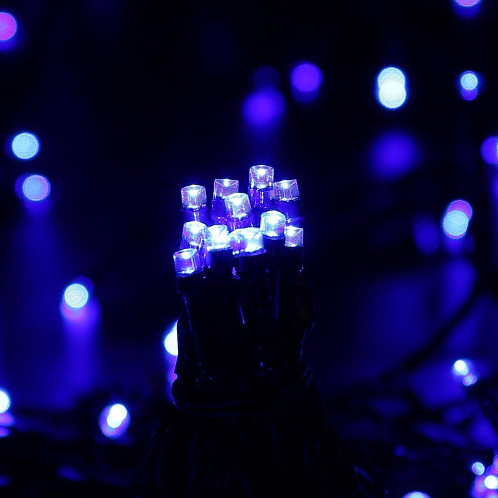 KASA Solar Fairy Lights Party Home Garden Decor Christmas String Lights Blue 200 LED
