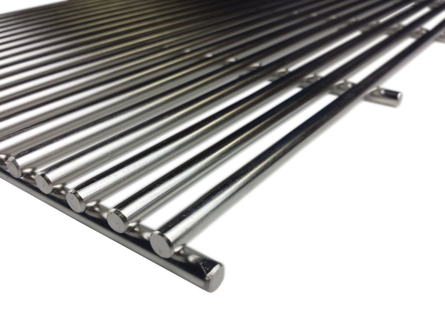 Stainless Steel BBQ Grill Grille Plate Barbecue Solid 8mm Bars 48 X 32 Cm