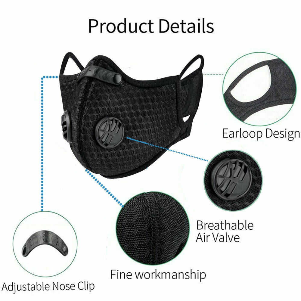 KASA Anti Air Pollution Washable & Reusable Mask Face Dust Safety Cover Unisex