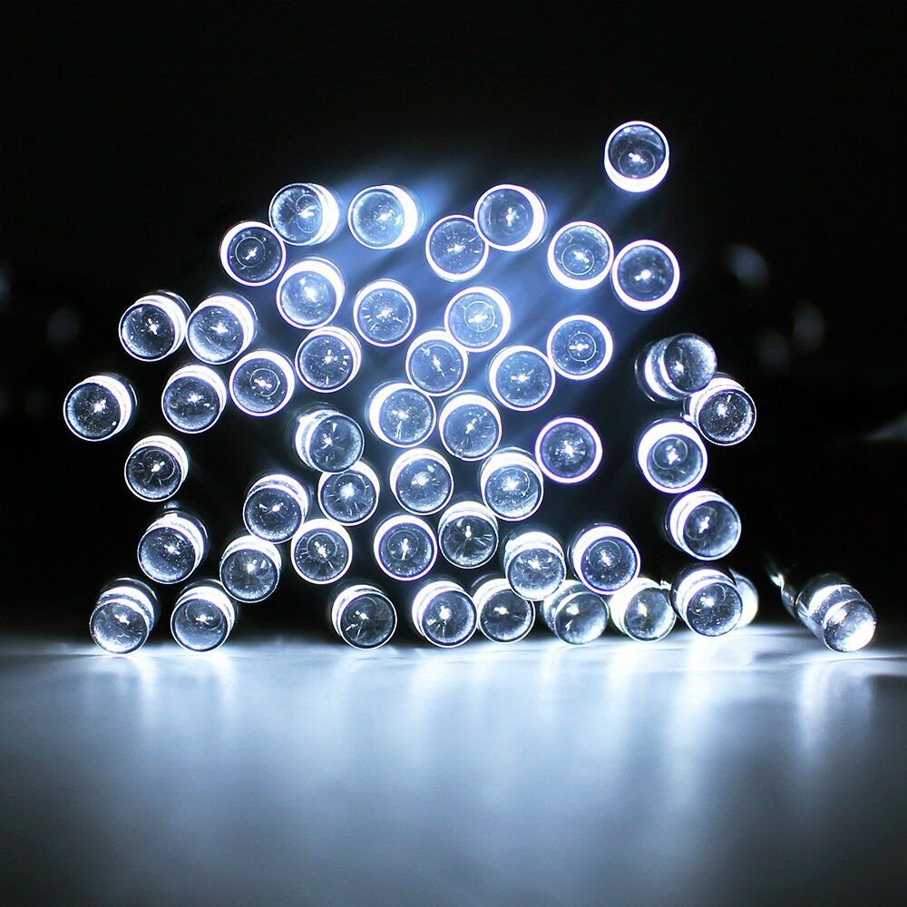 KASA Solar Fairy Lights Party Home Garden Decor Christmas String Lights White 100 LED