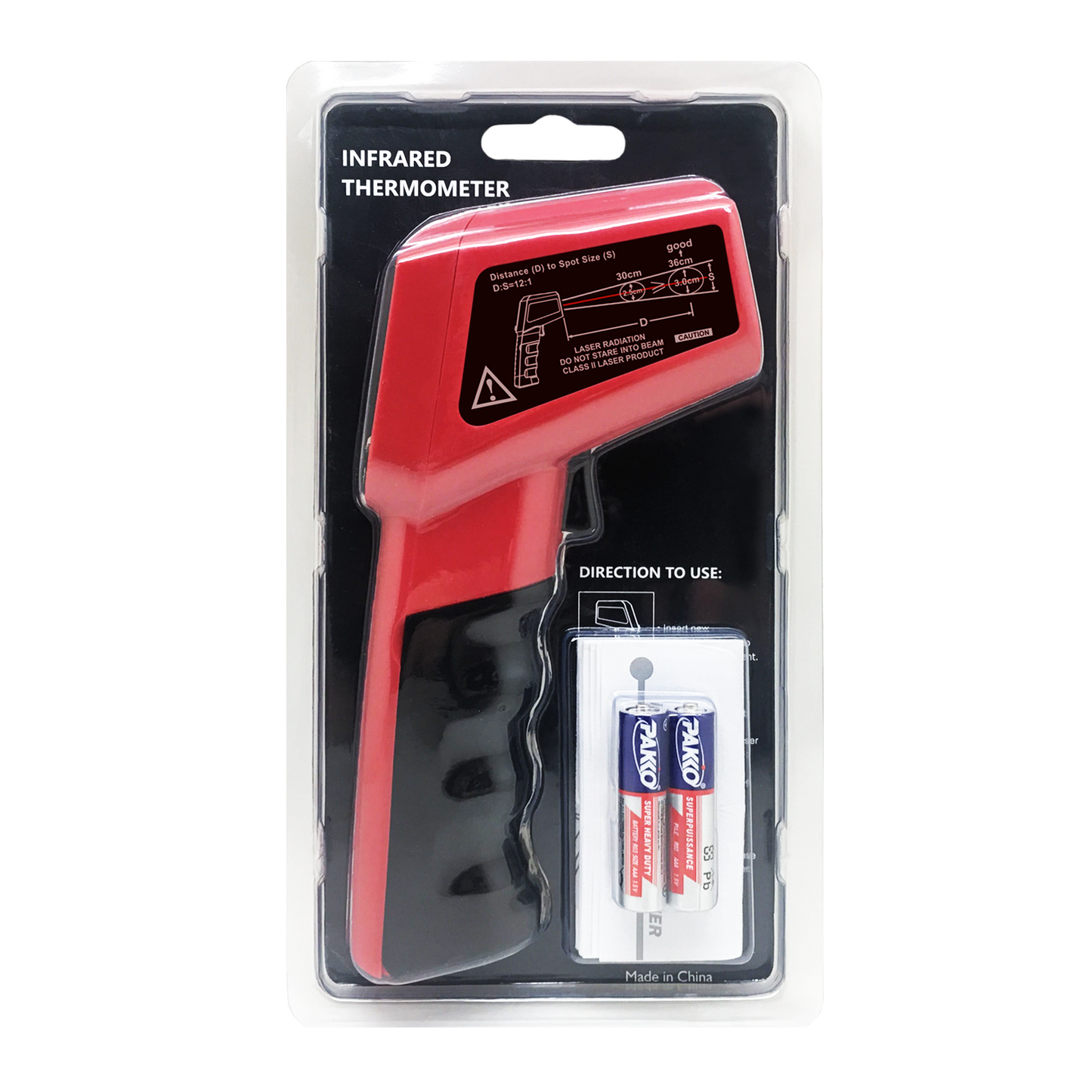 KASA NEW Industrial Laser Infrared Ir Thermometer Temperature Gun Digital Red / Black