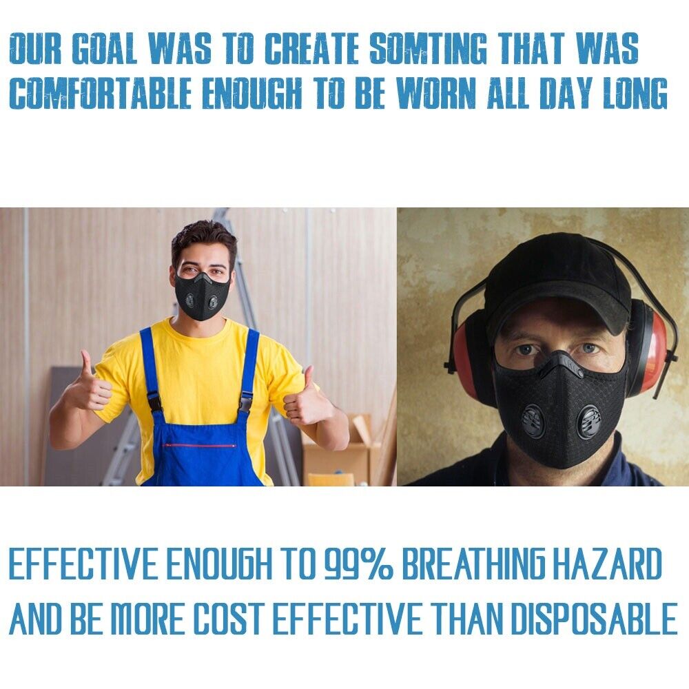 KASA Anti Air Pollution Washable & Reusable Mask Face Dust Safety Cover Unisex