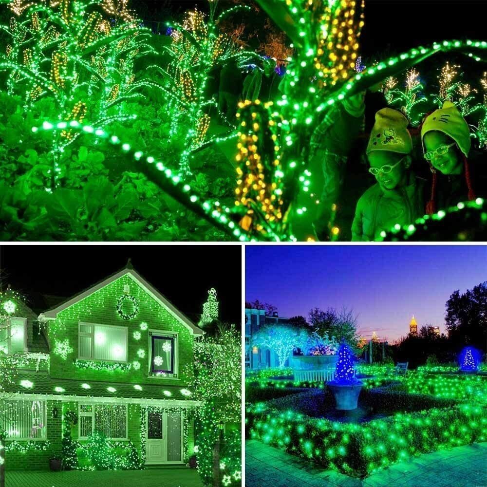 KASA Solar Fairy Lights Party Home Garden Decor Christmas String Lights Green 100 LED