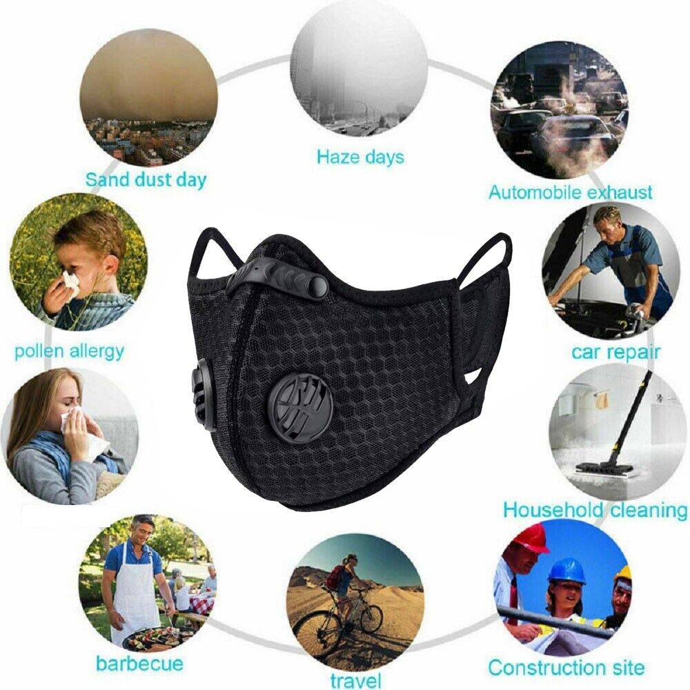 KASA Anti Air Pollution Washable & Reusable Mask Face Dust Safety Cover Unisex