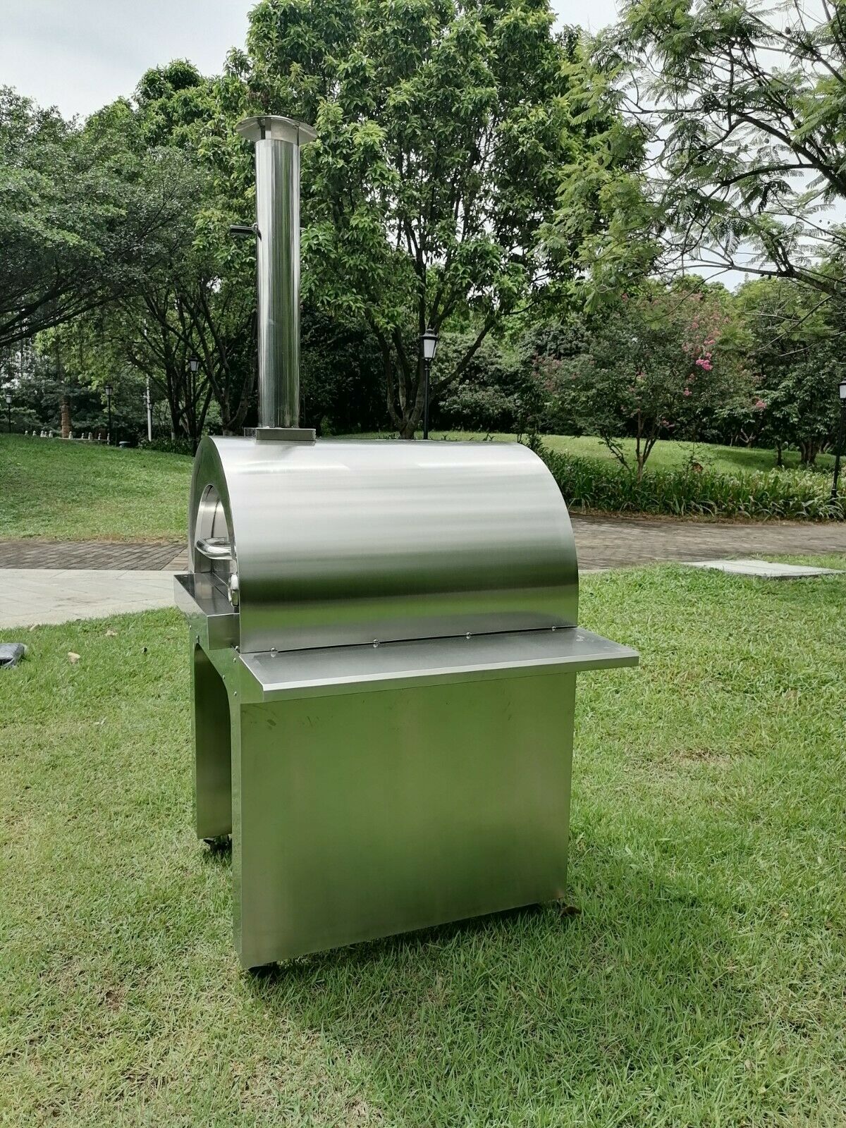 Portable Wood Fired Pizza Oven BBQ Indoor Outdoor Stainless steel Large